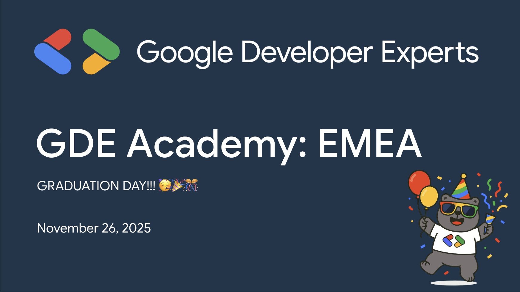 My Journey Through the Google Developer Expert Academy (EMEA)
